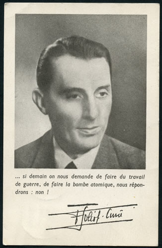 Déclaration de Frédéric Joliot Curie
