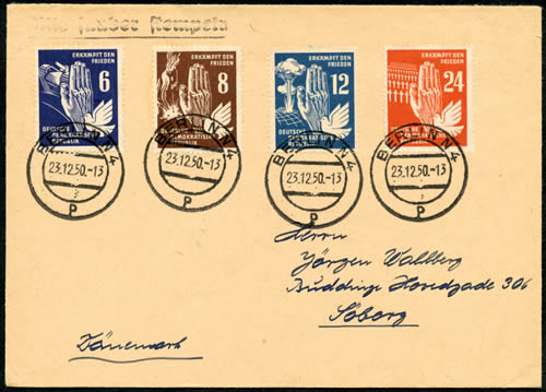 FDC Série pour la paix de RDA