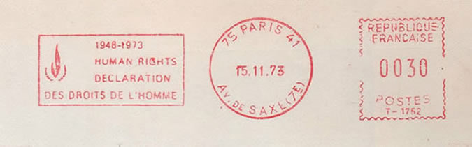 15ème anniversaire de la déclaration universelle des droits de l'Homme EMA