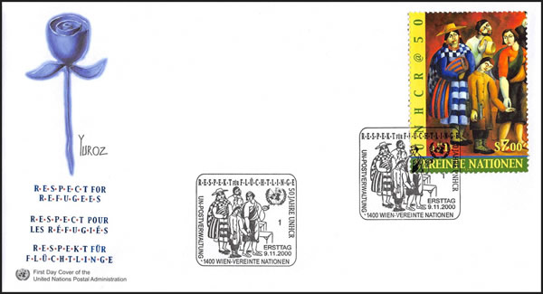 FDC 50e anniversaire du HCR ONU