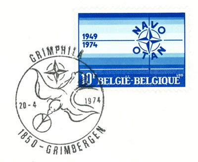 FDC Belgique OTAN 1974 Grimbergen