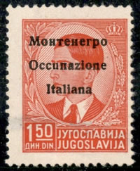 Surcharge Montenegro occupation italienne