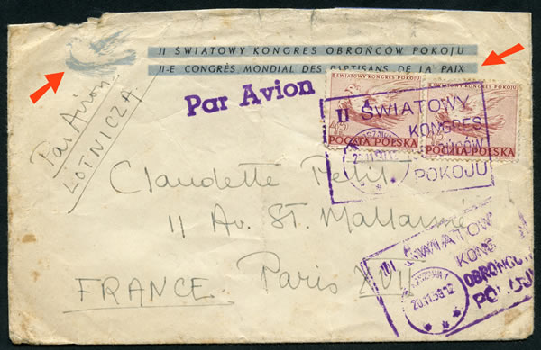 2ème Congrès mondial de pa Paix à Varsovie 1950