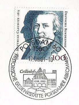 Oblitération commémorative Potsdam