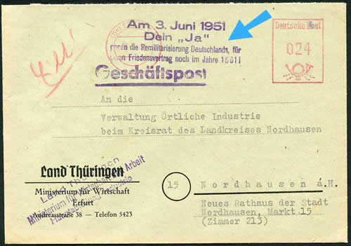 RDA Oui à la Paix contre le réarmement allemand