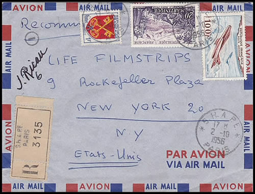 Lettre recommandée du SHAPE