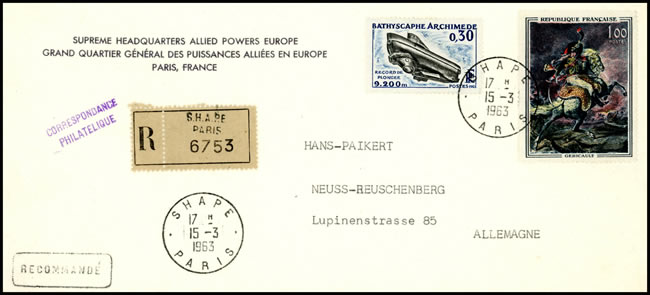 Timbre-à-date du SHAPE avec des points au lieu d'étoiles