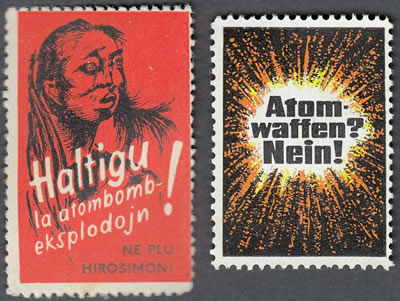 Vignettes contre la Bombe dans les pays de l'Est