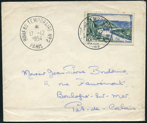 Bureau Temporaire No 2 17/12/54