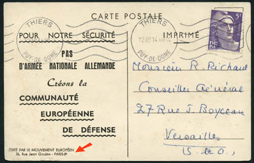 Campagne en faveur de la CED