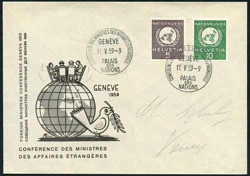 Conférence à Quatre Palais des Nations 11 mai 59