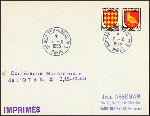 Conférence ministérielle de l'OTAN octobre 1955