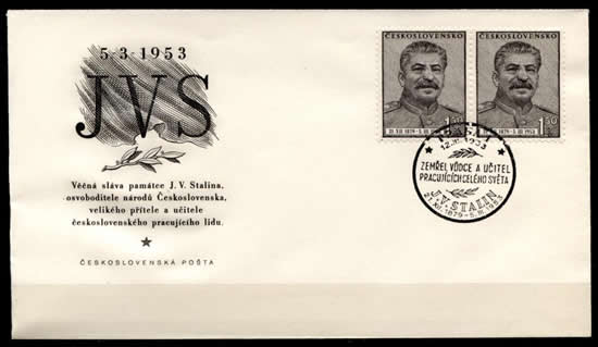 FDC Staline Tchécoslovaquie