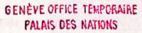 Griffe office temporaire Palais des Nations