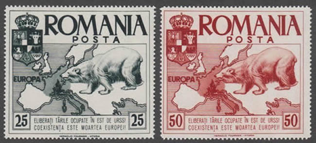 Ours soviétique dévorant l'Europe