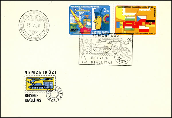 Exposition philatélique des armées du Pacte de Varsovie à Budapest 1973