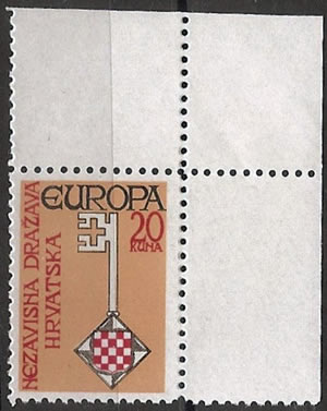 timbre propagande exilés croates