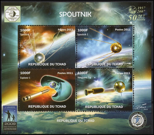 Spoutnik et Explorer sur un bloc du Tchad