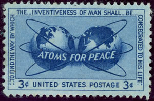 Timbre USA Atoms for peace