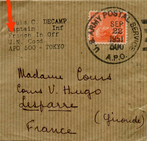 Oblitération APO 500