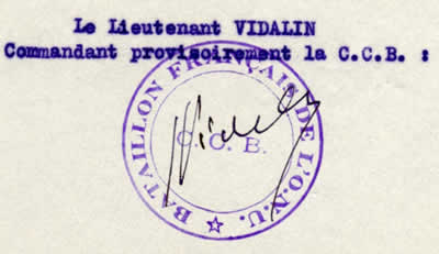 Cachet administratif BFONU / CCB