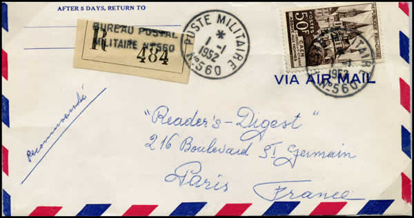 BPM 560 sur lettre recommandée