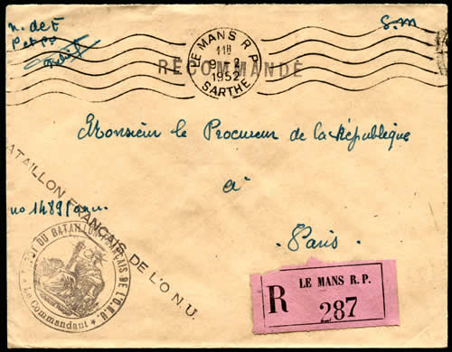 Dépot du Bataillon français de l'ONU