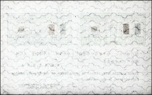 Filigrane horizontal des blocs-feuillet de Corée du Sud consacrés aux pays ayant participé à la Guerre de Corée