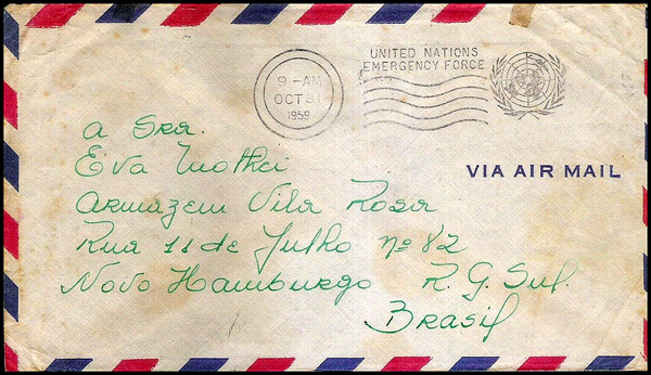 Lettre du bataillon bresilien de l'UNEF