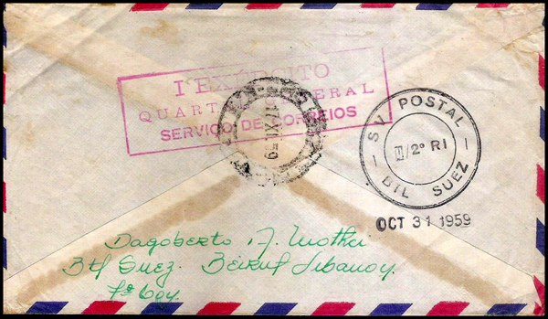 Lettre du contingent brésilien de l'ONU