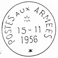 Cachet Postes aux Armée au pluriel utilisé à Port Fouad