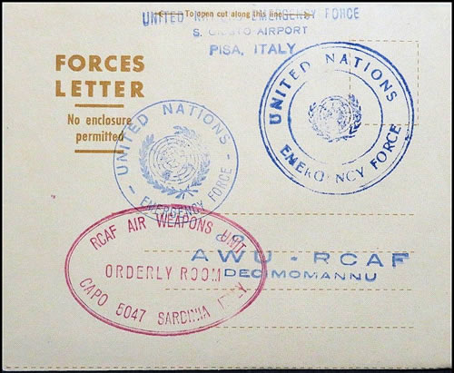 aérogramme du CAPO 5047