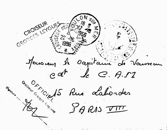 Croiseur Georges Leygues agence postale