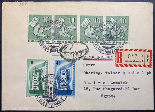 Courrier retardé par l'expédition de Suez