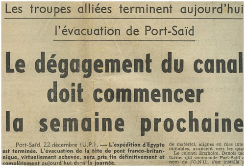 Dégagement du canal