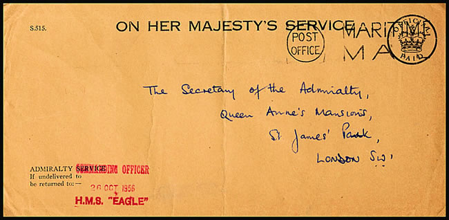 HMS Eagle courrier maritime