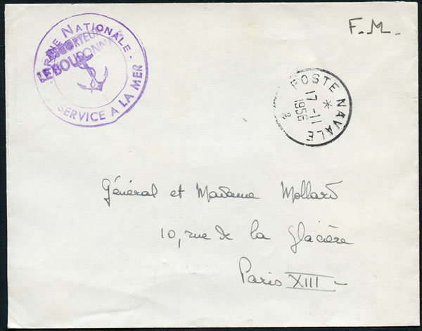 Escorteur Le Boulonnais Novembre 1956