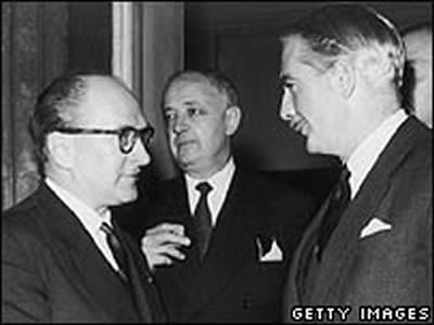 Guy Mollet Anthony Eden SElwynn LLoyd