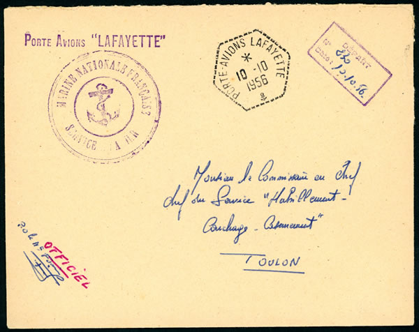 Porte-avions Lafayette 1956