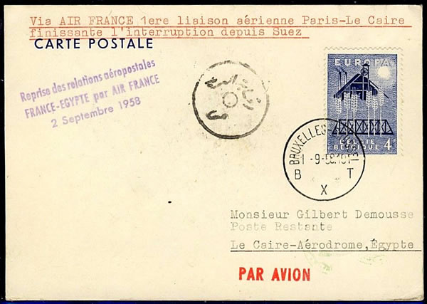 Reprise du courrier avion par Air France