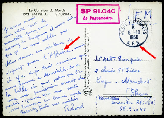 CP avec griffe SP 91.040