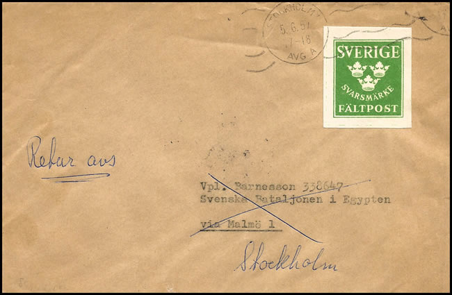 Lettre réponse avec timbre de franchise