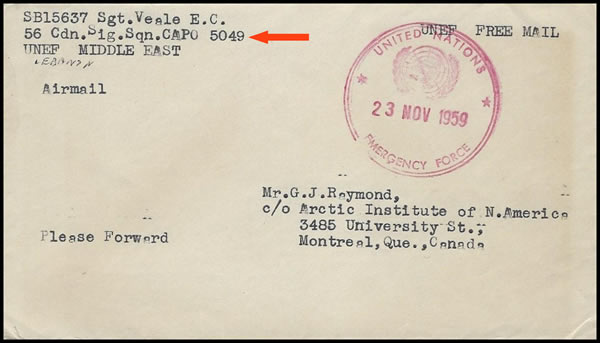 CAPO 5049 UNEF Canada Beyrouth