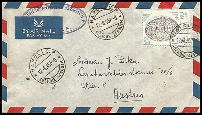 Lettre d'un soldat danois de l'UNEF à Naples