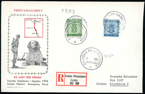 Lettre recommandée du contingent suédois