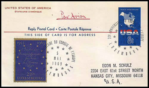 20ème anniversaire du Conseil de l'Europe Luxembourg