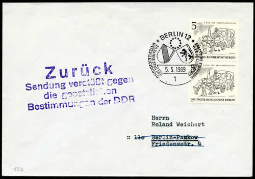20ème anniversaire du Statut du Conseil de l'Europe sur lettre retournée à l'envoyeur