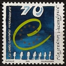 Liechstenstein 50ème anniversaire du Conseil de l'Europe