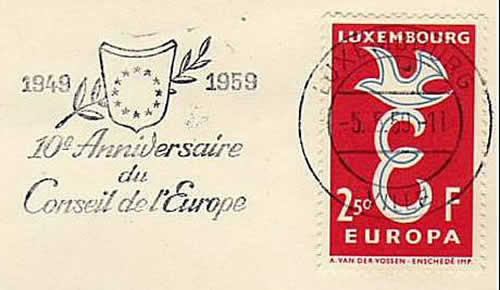 OMEC 10ème anniversaire du Conseil de l'Europe Luxembourg