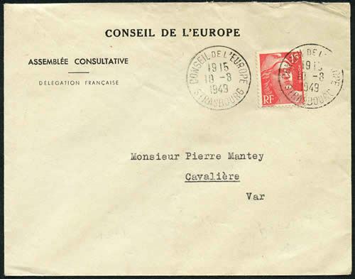 Délégation française, le 1er jour de la première séance